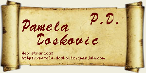 Pamela Dosković vizit kartica
